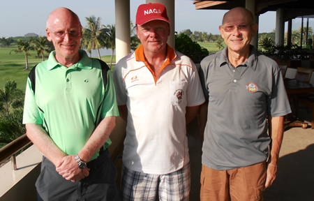 Graham Buckingham, Paul Simons & Michael Catillon.